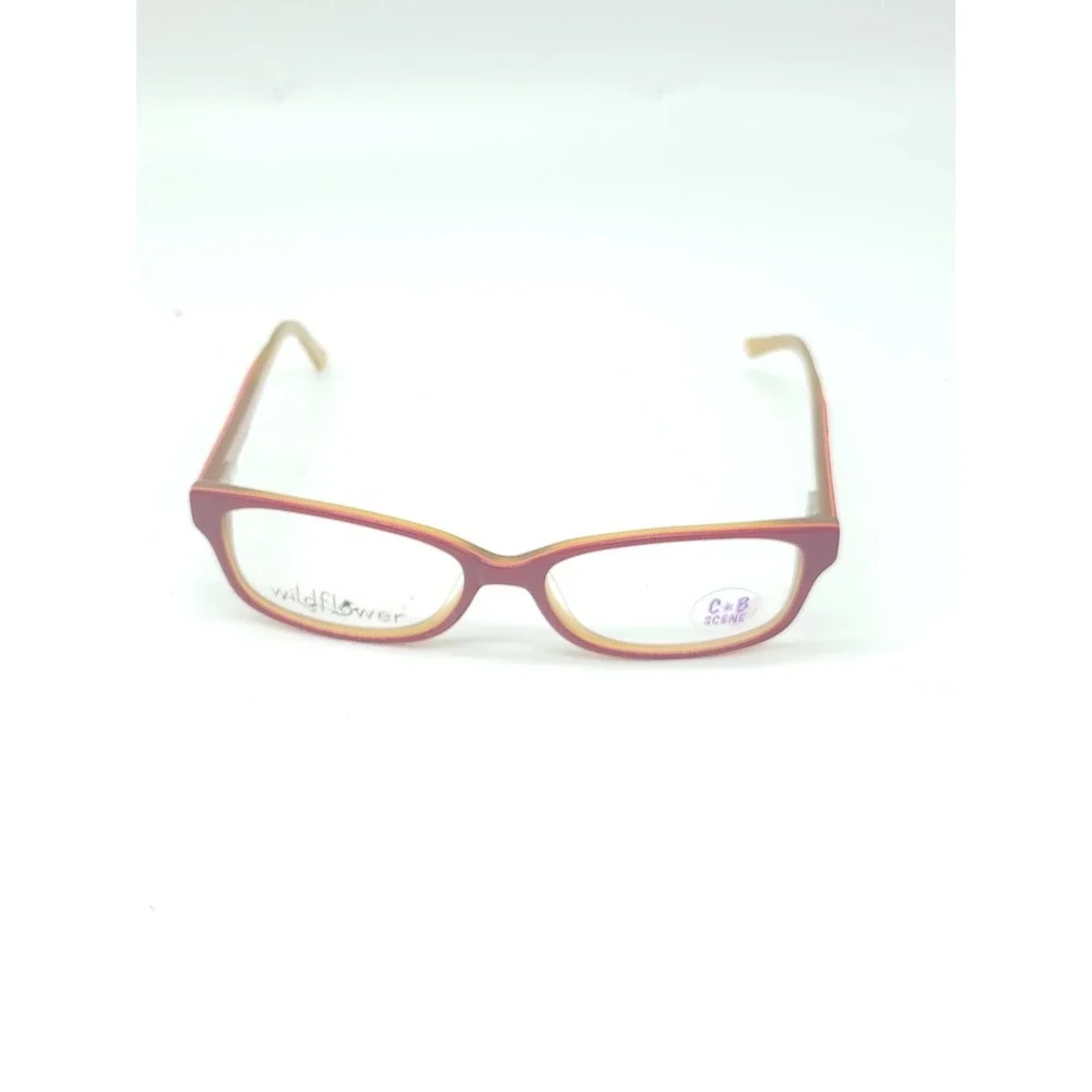 Wildflower Eyewear Cranberry Orange  53-16-140 Full Rim Eyeglass Frames